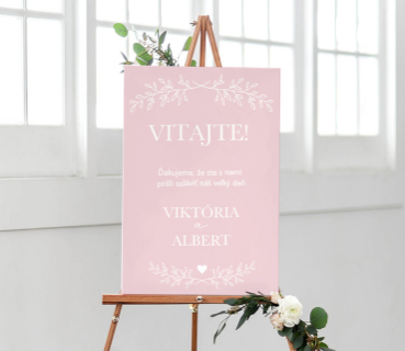 UVÍTACIA TABUĽA - Scandi